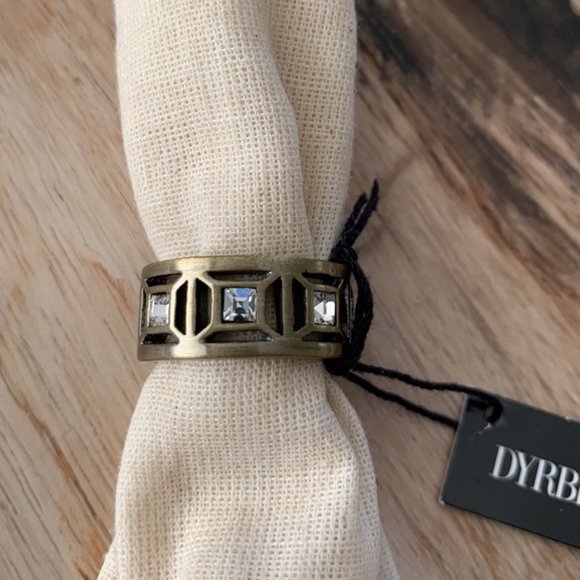 Dyrberg/Kern Daniella ring in Antique Bronze and Swarovski crystals - Picture 5 of 5